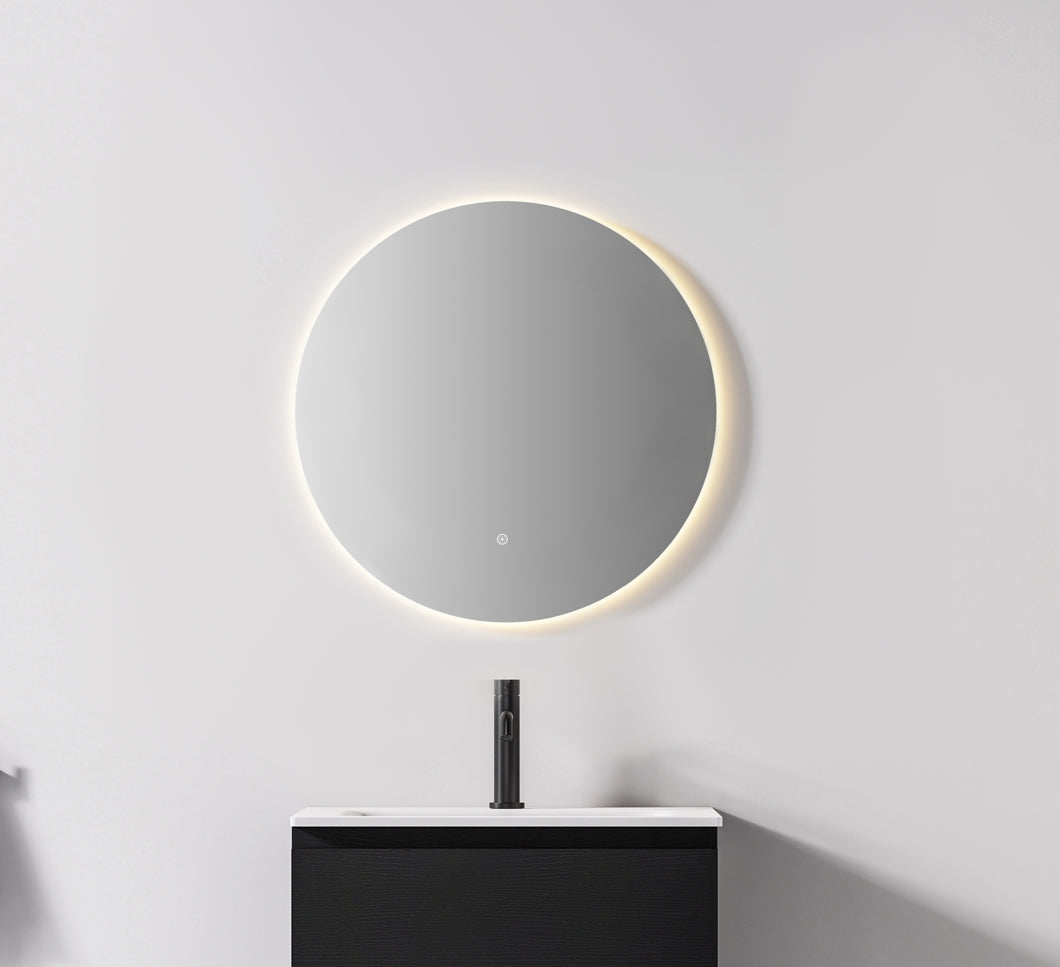 KB Sirra Round Backlit LED Mirror with Demister (KB-RD-600)