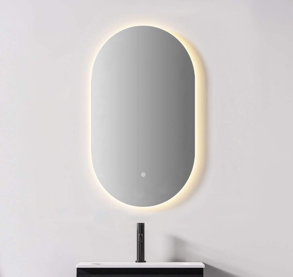 Nora Verona Oval Backlit LED Mirror with Demister (JM-OVAL-4080BL)