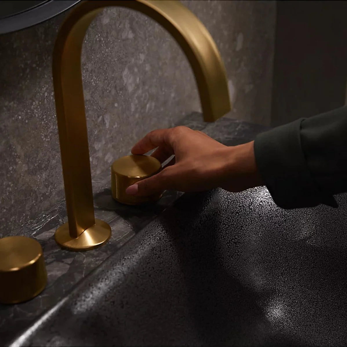 Kohler Components Hob Basin Spout Brushed Brass (77968T-ND-2MB)