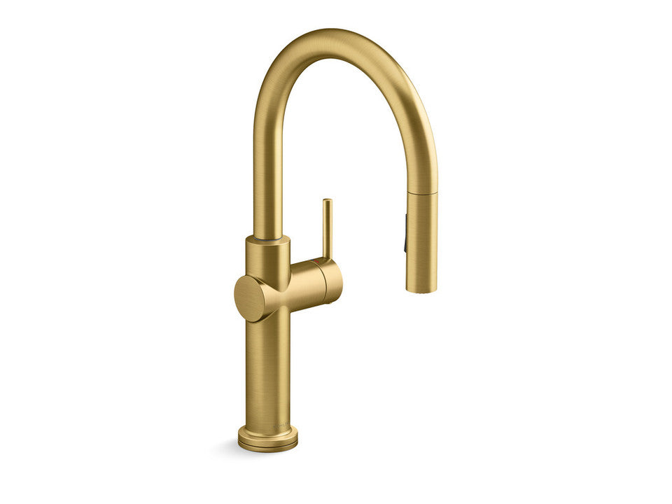 Kohler Crue Pull- Down Kitchen Faucet Brushed Brass (22972T-4E-2MB)