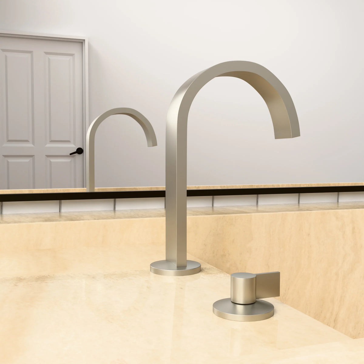 Kohler Components Hob Basin Spout Brushed Nickel (77968T-ND-BN)