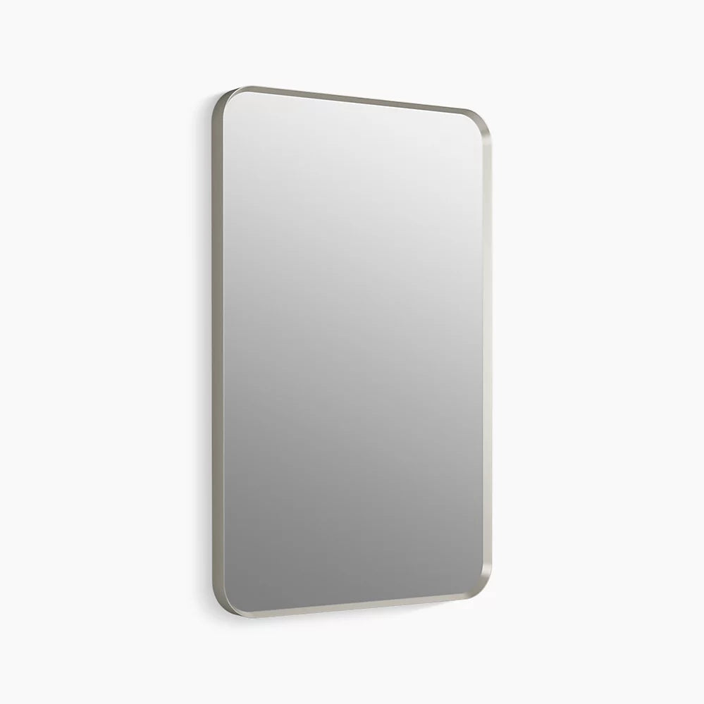Kohler Essential Rectangle Decorative Mirror 22" x 34" Brushed Nickel (26052-BNL)