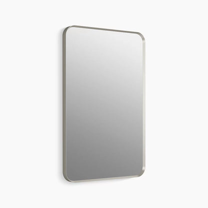 Kohler Essential Rectangle Decorative Mirror 22" x 34" Brushed Nickel (26052-BNL)