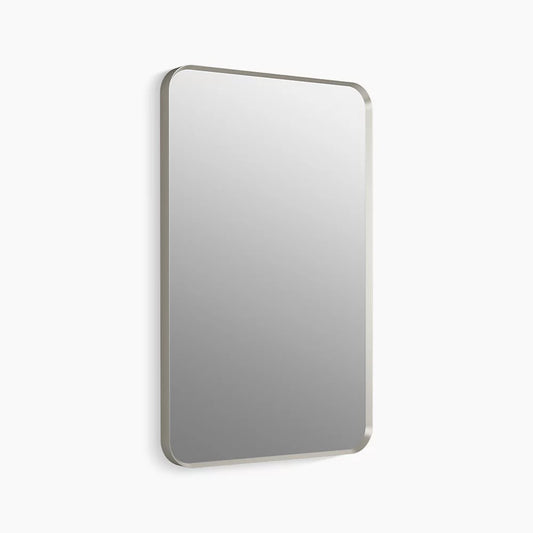 Kohler Essential Rectangle Decorative Mirror 22" x 34" Brushed Nickel (26052-BNL)