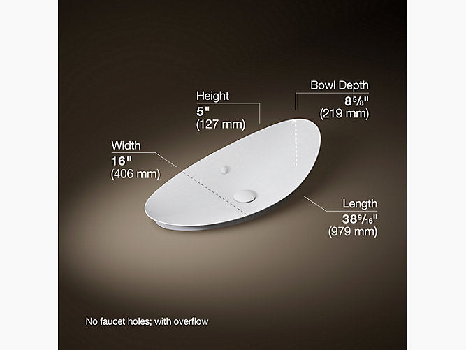 Veil™ Oval Vessel Basin 980mm