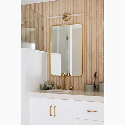 Kohler Essential Rectangle Decorative Mirror 22" x 34" Modern Brushed Gold (26052-BGL)