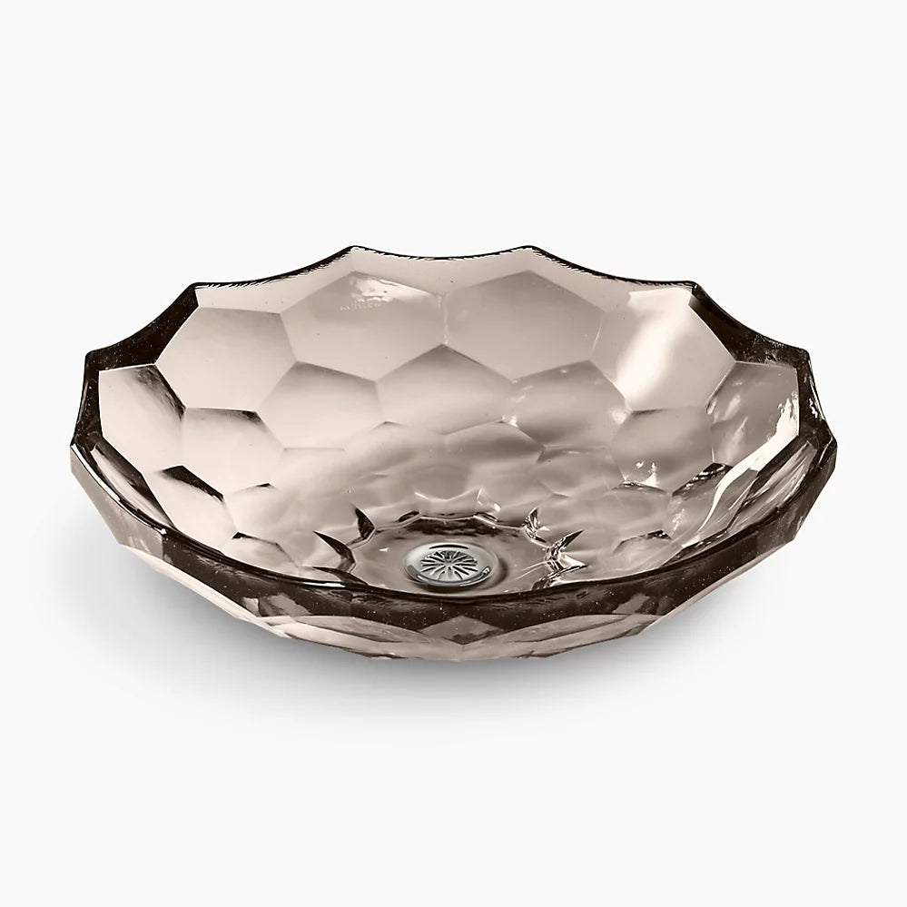 Briolette™  Faceted Glass Vessel, no overflow
