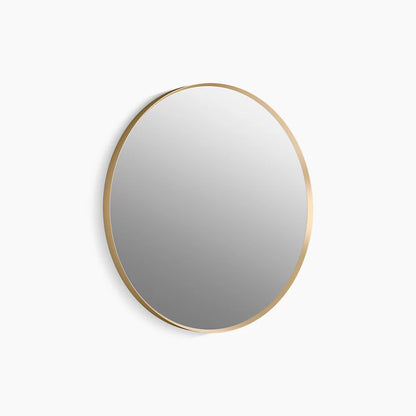Kohler Essential Round Decorative Mirror 28" Modern Brushed Gold (26050-BGL)