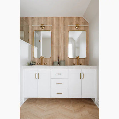 Kohler Essential Rectangle Decorative Mirror 22" x 34" Modern Brushed Gold (26052-BGL)