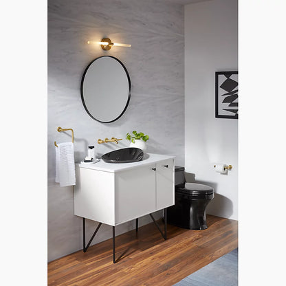 Kohler Essential Round Decorative Mirror 28" Matte Black (26050-BLL)