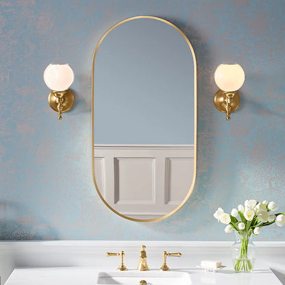 Kohler Essential Capsule Decorative Mirror 20" x 40" Modern Brushed Gold (26051-BGL)