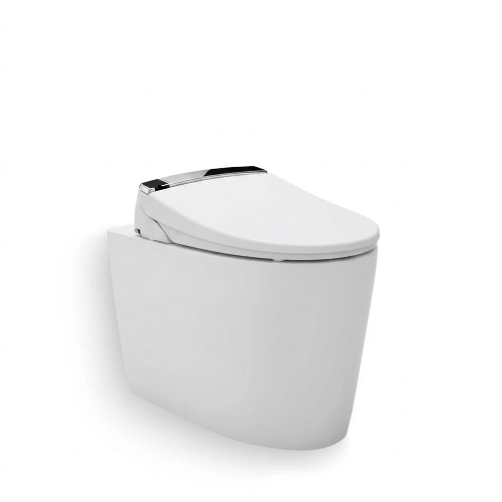Grande Wall Faced Toilet with Englefield Bidet Seat Plus (Handheld Remote)