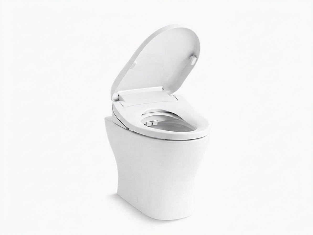 Reach II Wall Faced Toilet with Kohler C3-255 Bidet Seat