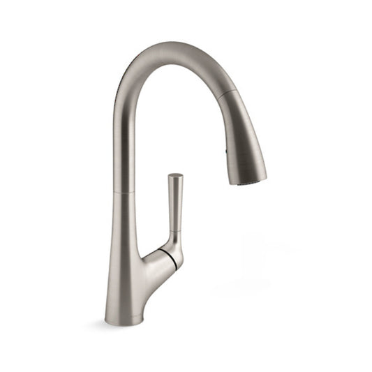 Kohler Malleco Touchless Kitchen Mixer Vibrant Stainless With AC Power Adaptor (29817A-VS)