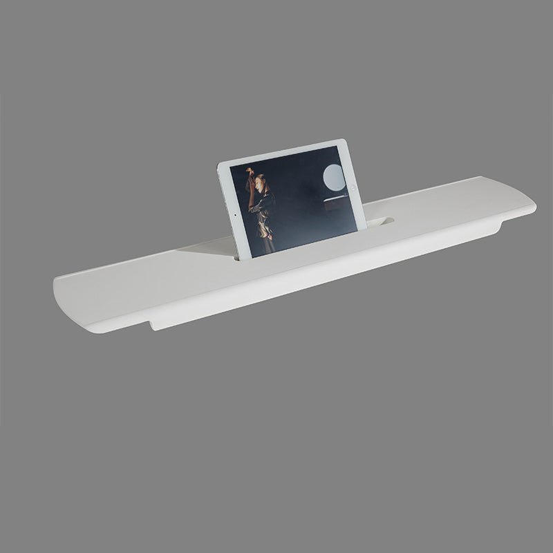 Nora Venezia Solid Surface Bath Shelf with iPad stand, Matt White (SA09)