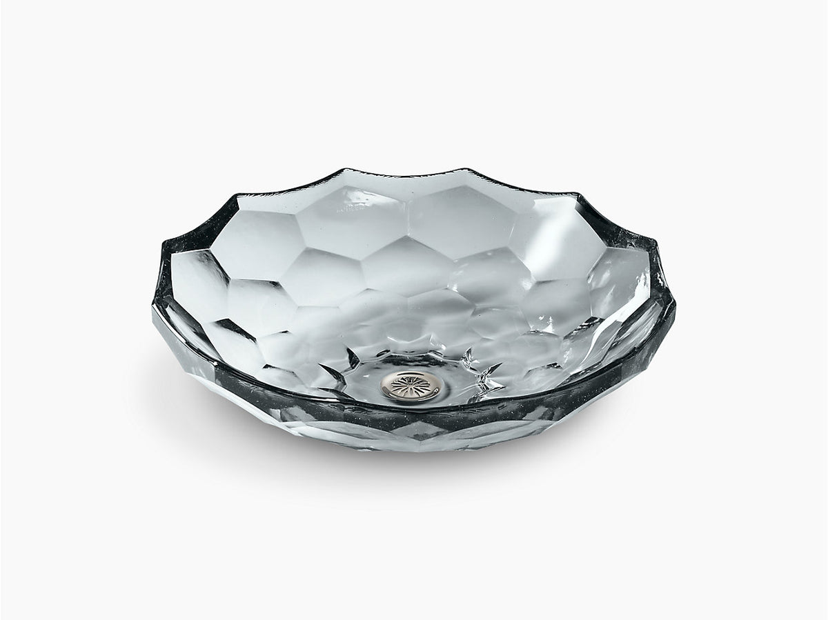 Briolette Faceted Glass Vessel