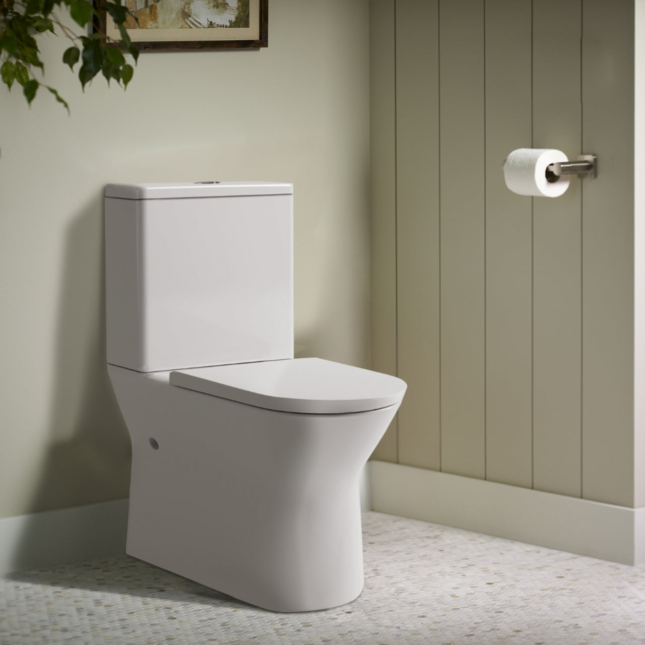 Englefield Tivoli Raised Height Rimless Toilet Suite (31635A-0)