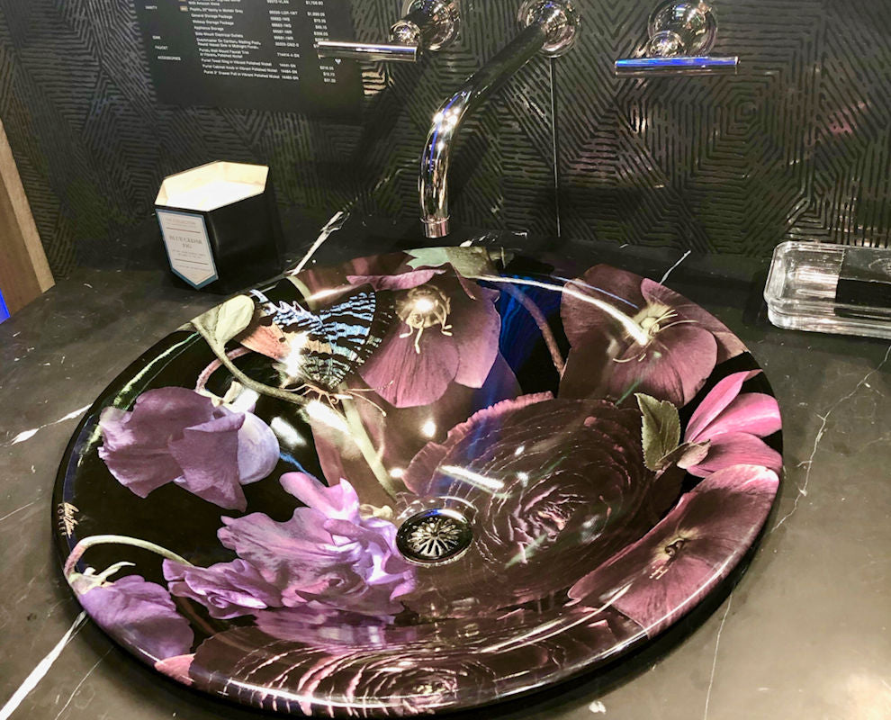 Kohler Dutchmaster Round Vessel Basin Midnight Floral (30333-DM2-0)