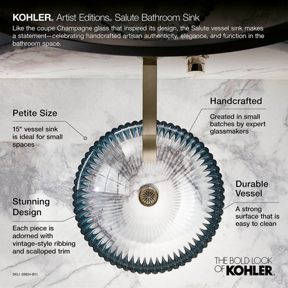 Kohler Salute Glass Vessel Basin (28824-B11)