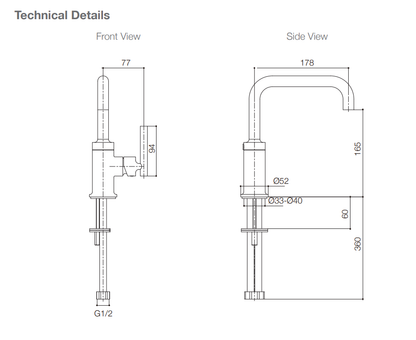 Kohler Purist Kitchen Mixer Brushed Nickel (14597A-4-BN)