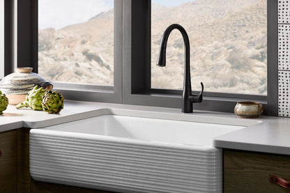 Kohler Simplice Pulldown Kitchen Mixer Matte Black (596T-4E-BL)