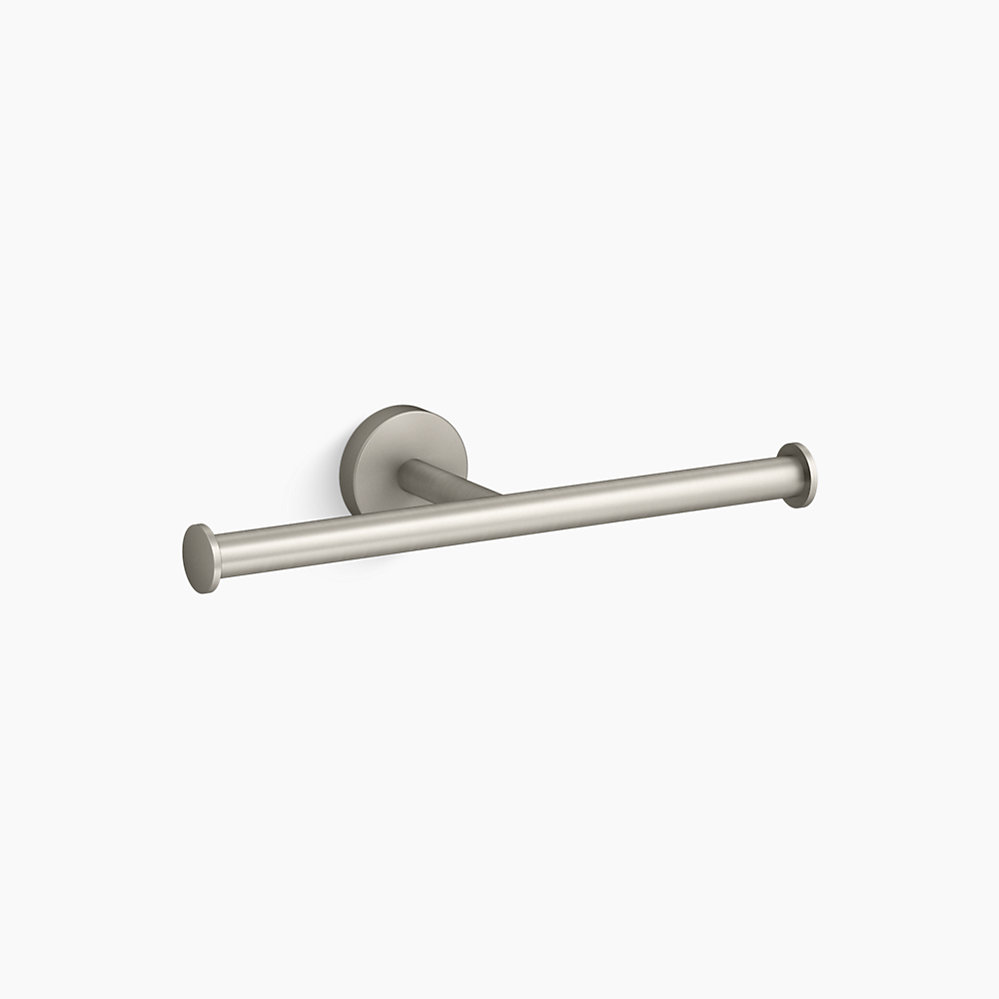 Elate Double Toilet Roll Holder-Brushed Nickel