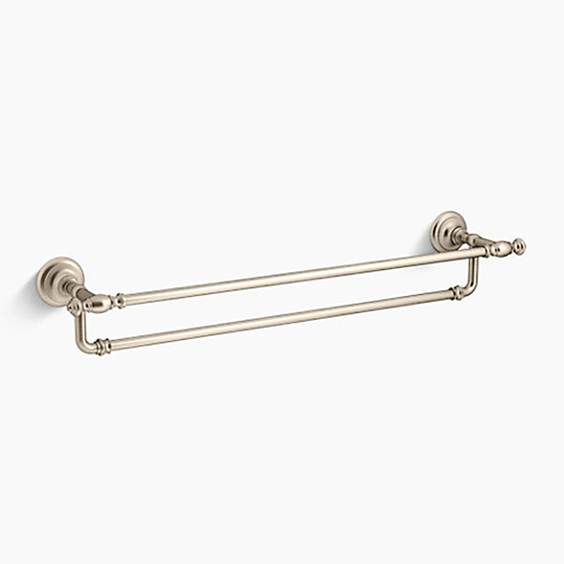 Artifacts 610mm (24”) Double Towel Bar-Brushed Bronze