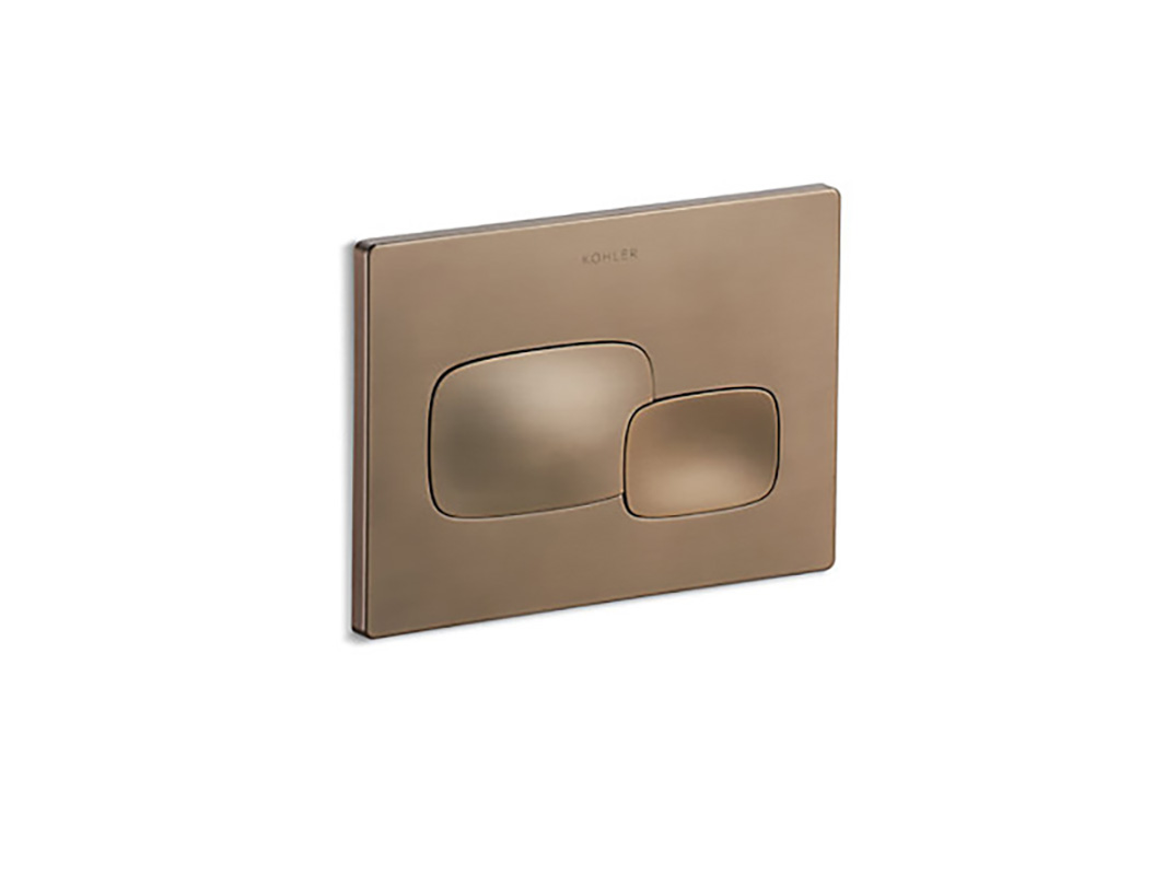 Pebble Pneumatic Face Plate-Moderne Brushed Bronze