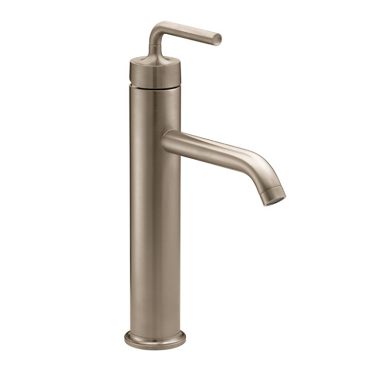 Purist Tall Basin Mixer-PVD Vibrant Brushed Bronze