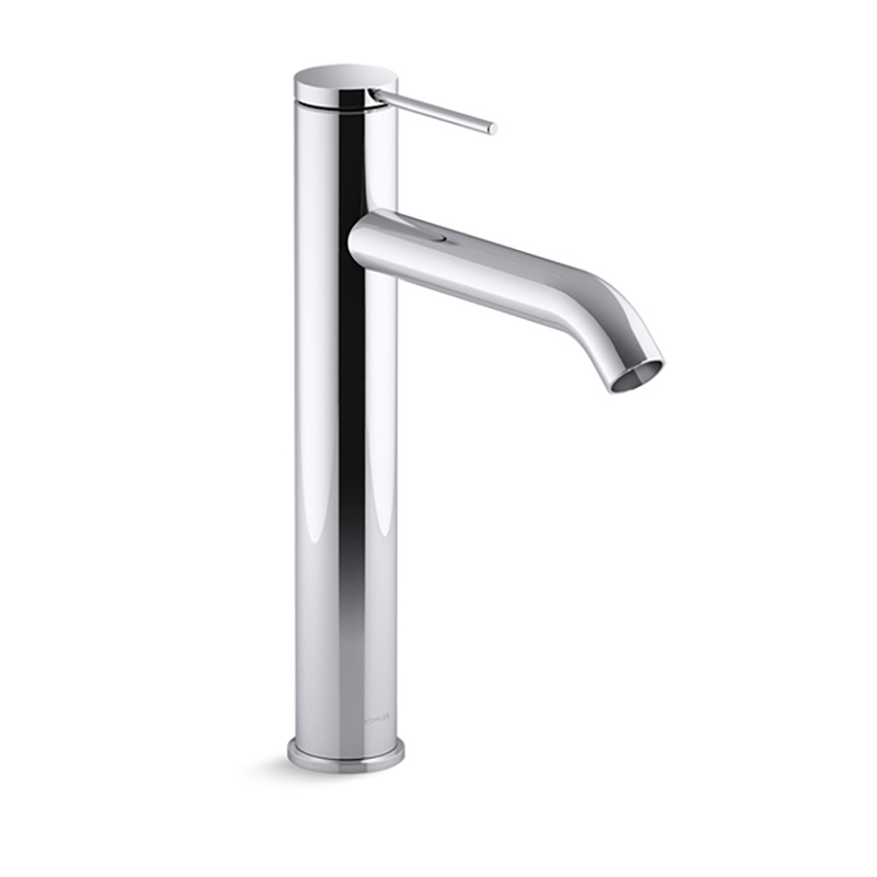 Components Tall Single Lever Basin Mixer-Chrome