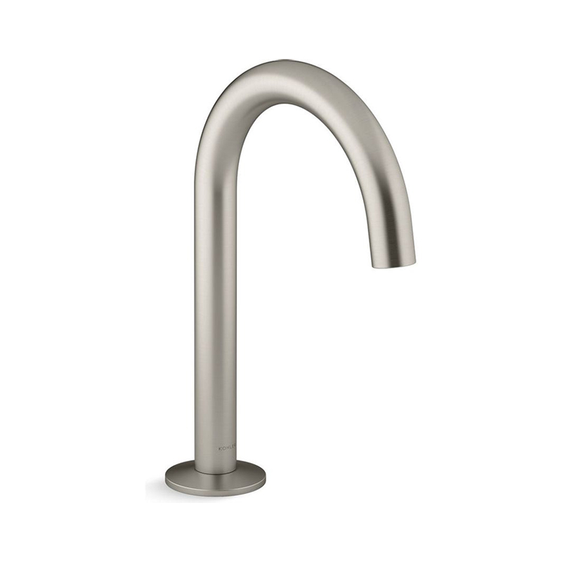 Components Tube Basin Spout-Brushed Nickel