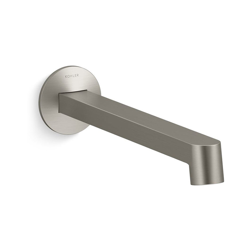 Components Wall Mount Basin Spout Row Trim-Brushed Nickel