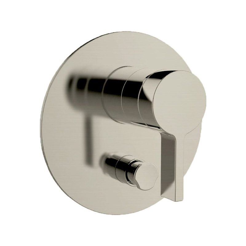 Components Showe/Bath with Diverter Thin Trim Lever Handle-Brushed Nickel