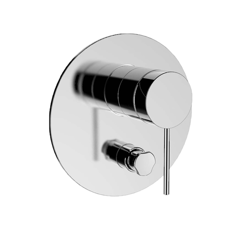 Components Shower/Bath Mixer with Diverter Thin Trim – Pin Handle (excluding valve)