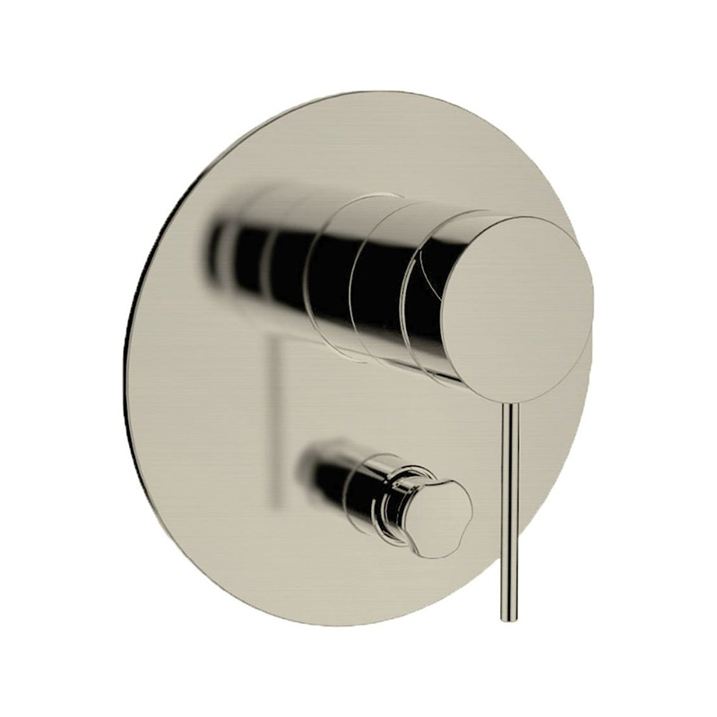 Components Shower/Bath with Diverter Thin Trim Pin Handle-Brushed Nickel