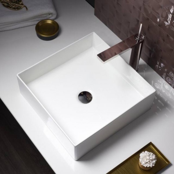 Mica Square Slim Rim Basin