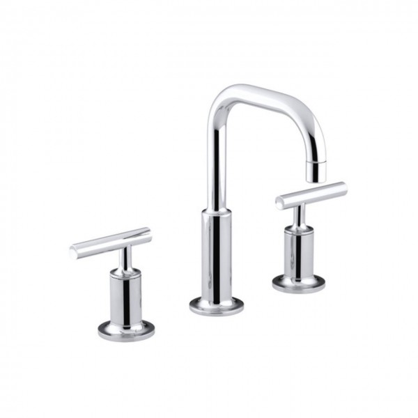 Purist Hob Mount Basin Set - Lever Handle